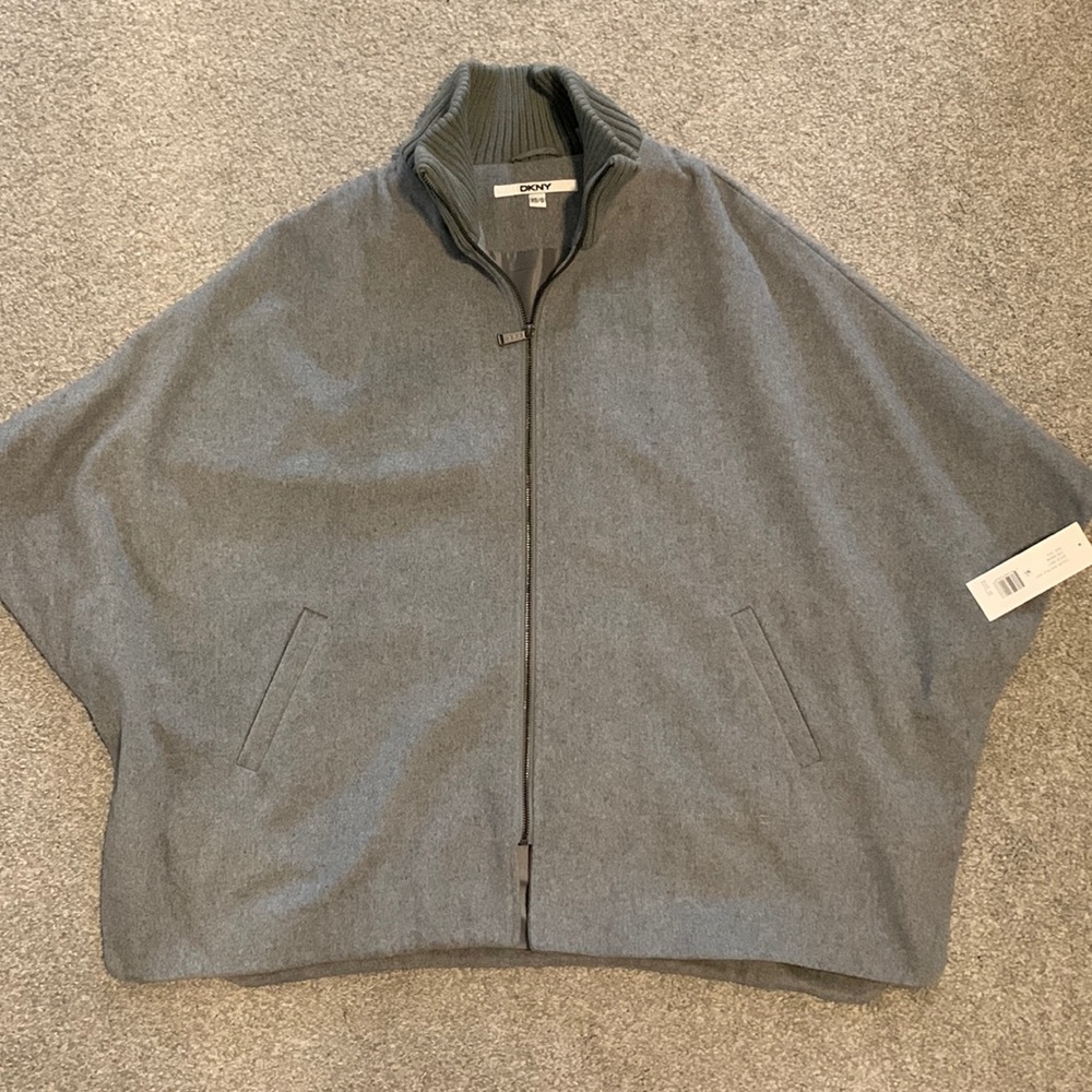 DKNY Short Sleeve Poncho Jacket